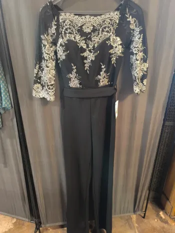 304206 combipantalon noir sequin argenté femme M sans marque