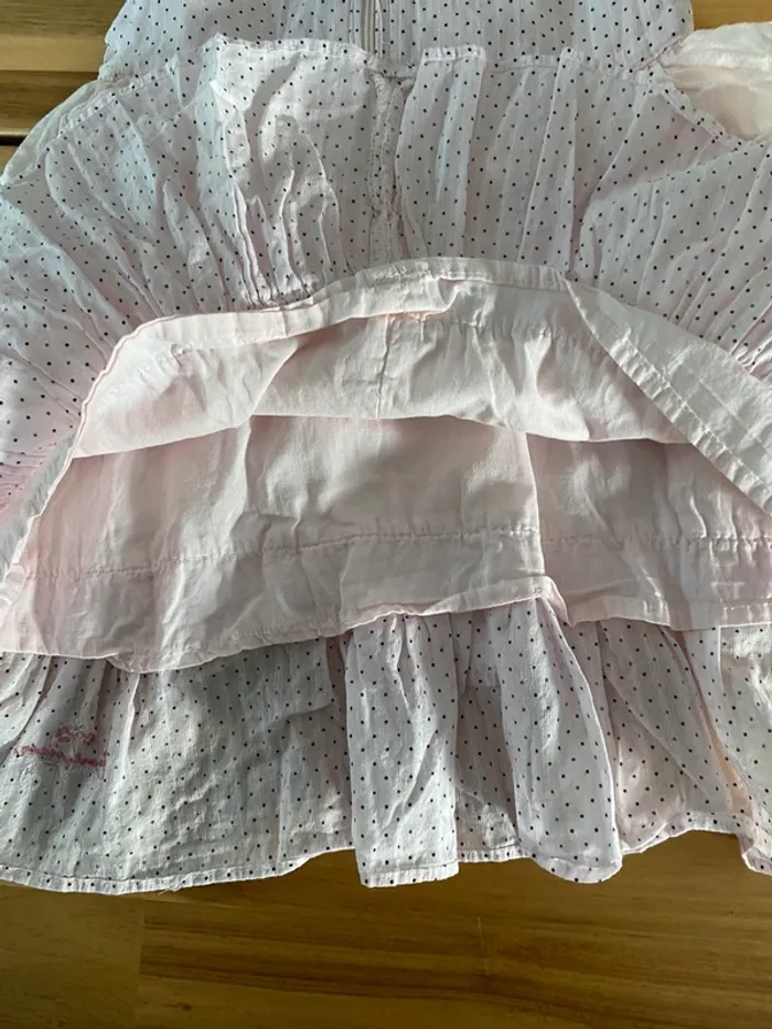 Robe sergent major rose petit pois noir - photo numéro 9