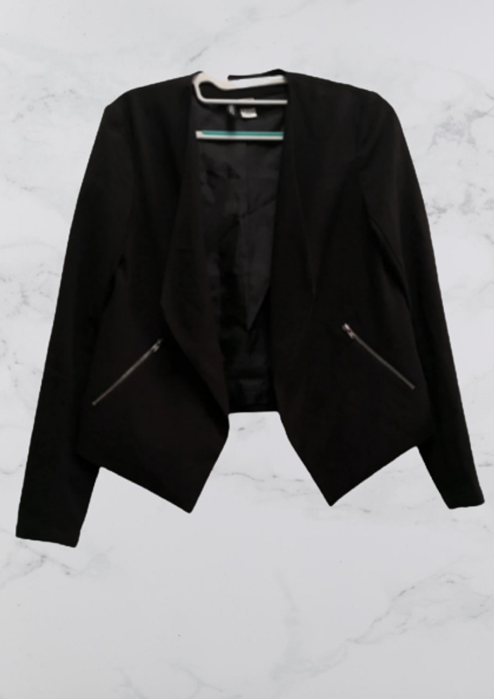 Blazer noir “H&M” chic et moderne Taille 36 - photo numéro 6