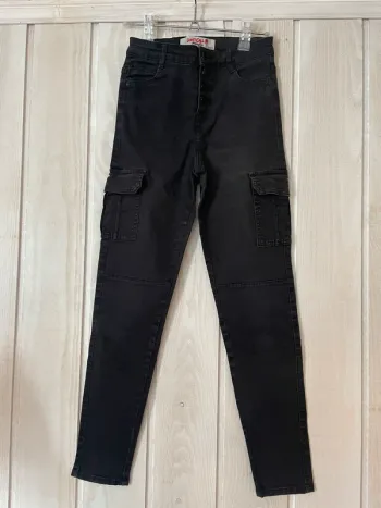 Pantalon cargo noir - Jennyfer - 34