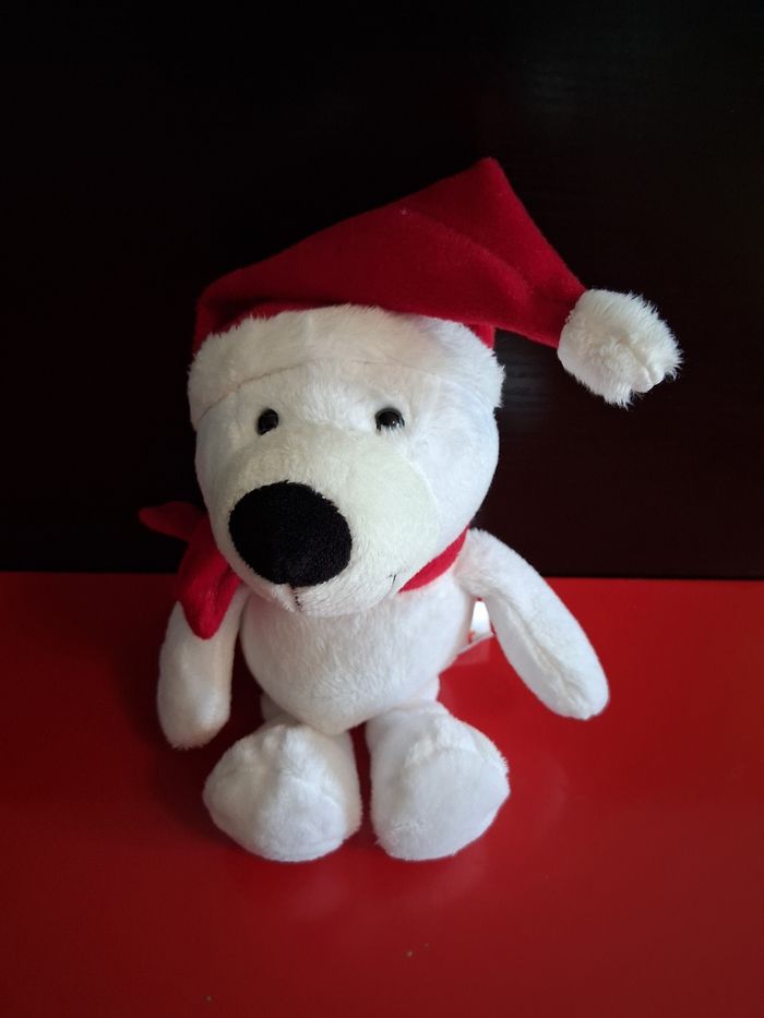 Peluche ours polaire de Noël