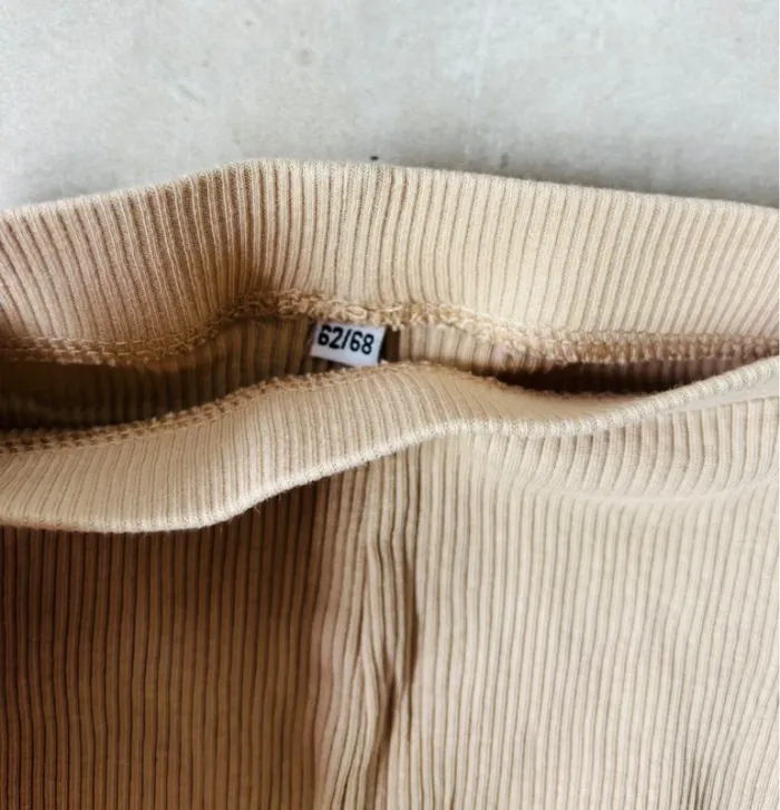 3 leggings côtelés bébé 62-68cm neufs - photo numéro 3