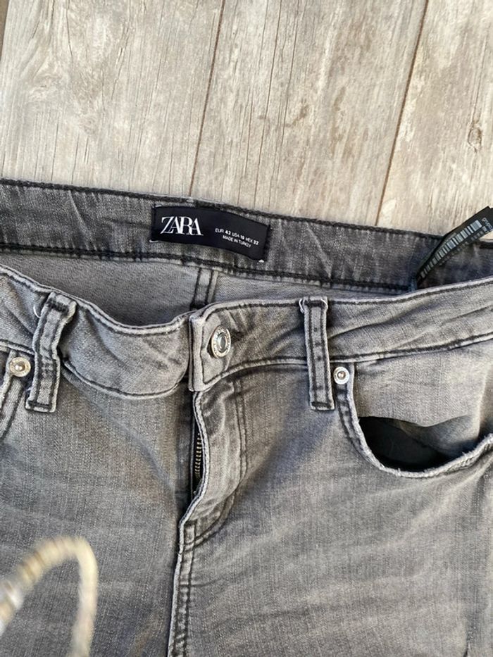 Pantalon jean Zara femme, taille 42 - photo numéro 7