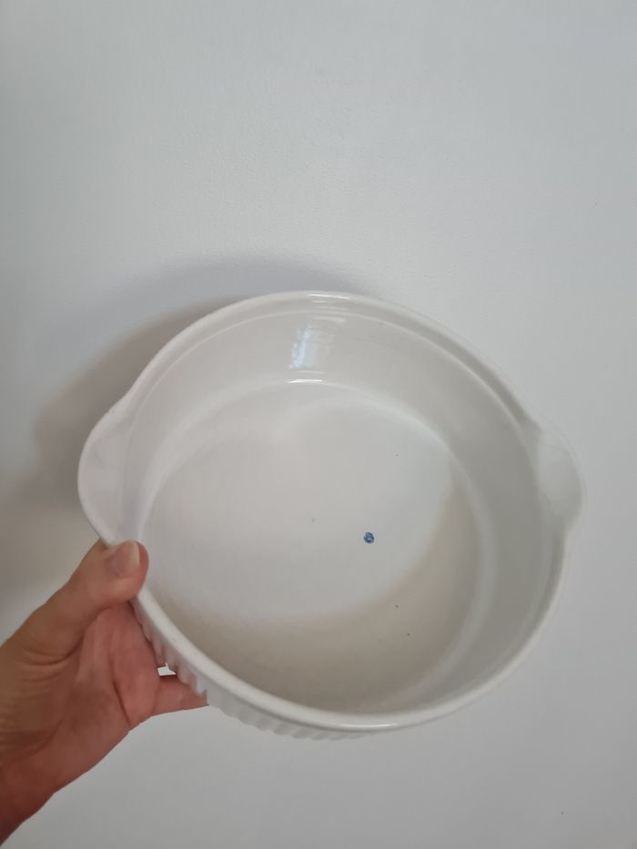 Grand ramequin blanc en porcelaine - photo numéro 2