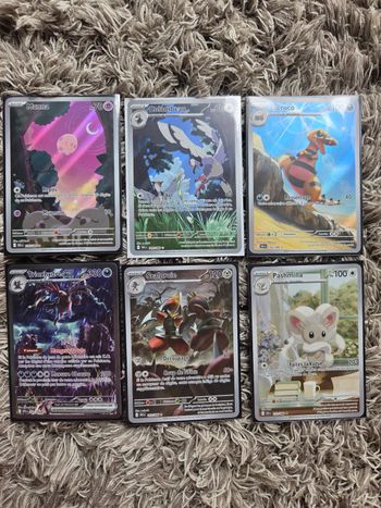 Lot cartes pokemon flamme blanche foudre noire
