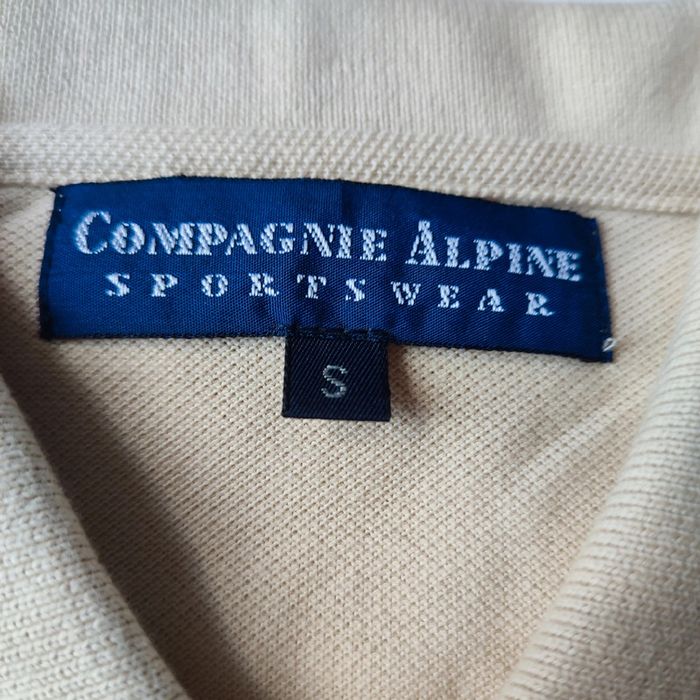 Polo beige clair 100% coton pour homme taille S, Compagnie Alpine - photo numéro 2