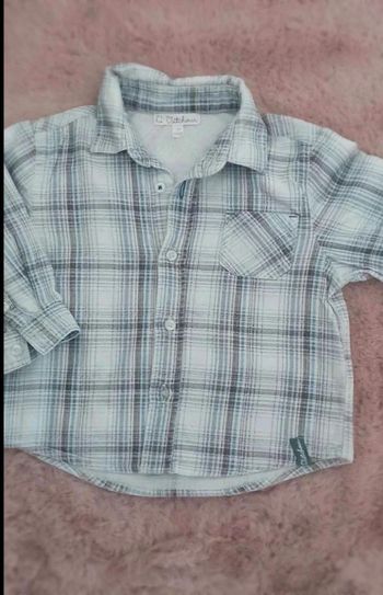 chemise  velours  12 mois