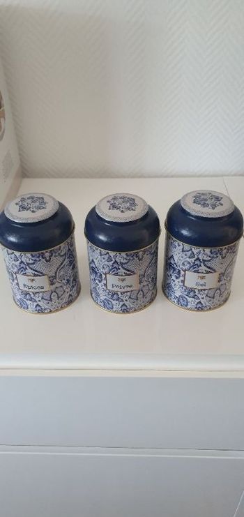 Lot de pots à épices vintage