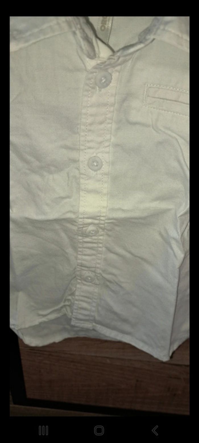 Chemise manches courtes blanche Orchestra 3 mois - photo numéro 2