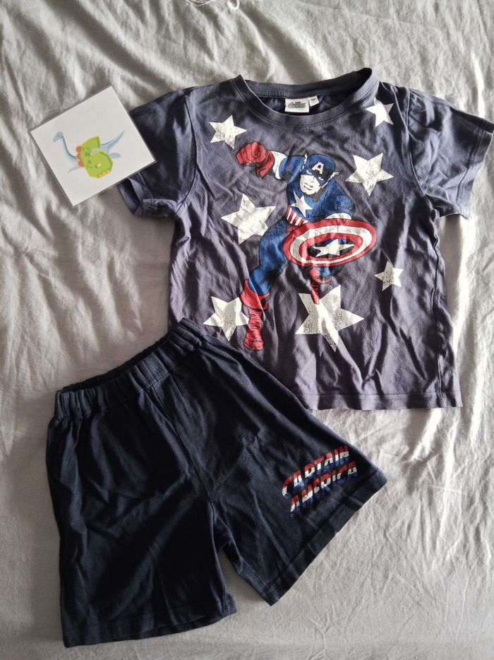 Pyjashort " Captain America " 6 ans