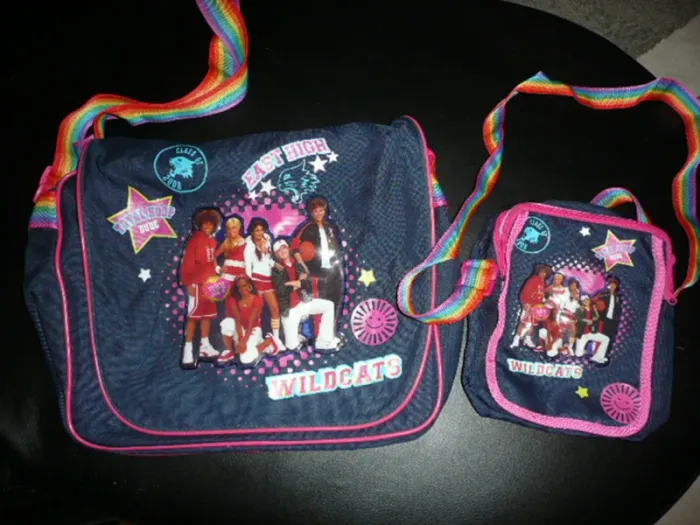 sac bandouliere 35 x 28 cm High School Musical + petit sac