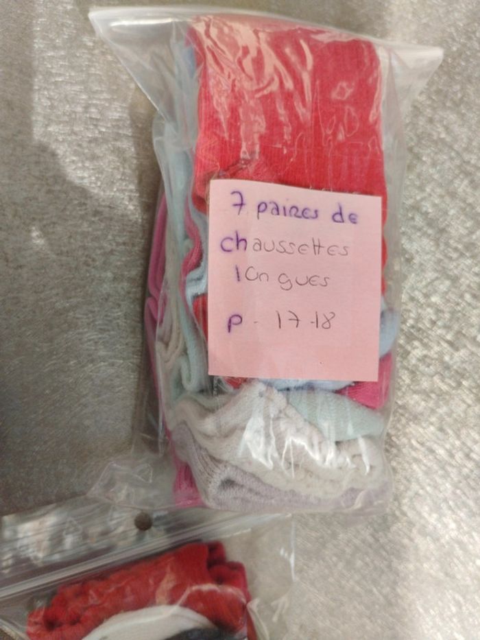 Chaussettes fille pointure 17-18, 17 paires - photo numéro 4