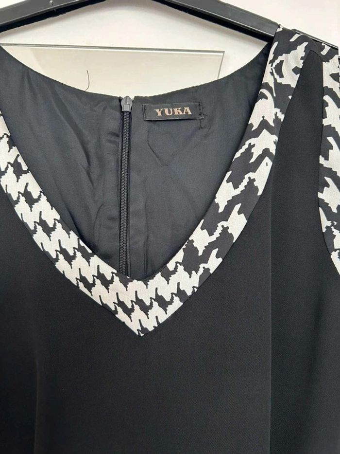 Robe  noire  et  creme  T40 - photo numéro 3