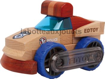Voiture de police bois  small foot 6826