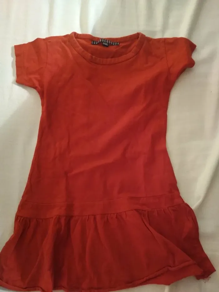 Robe Fille 8 ans Rouge