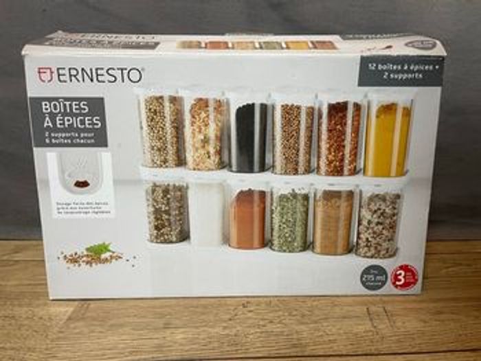 Boîtes à épices avec leur support - photo numéro 3