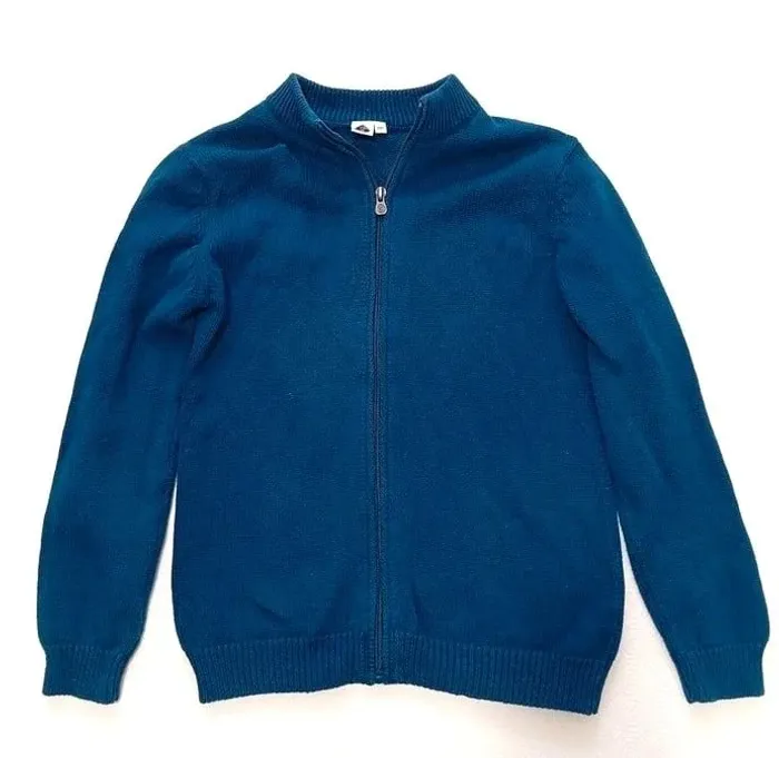 Gilet Zippé Bleue pour Garçon. Taille 10 ans. 140 cms