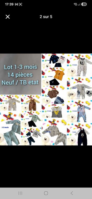 Lot de vêtements garçon 