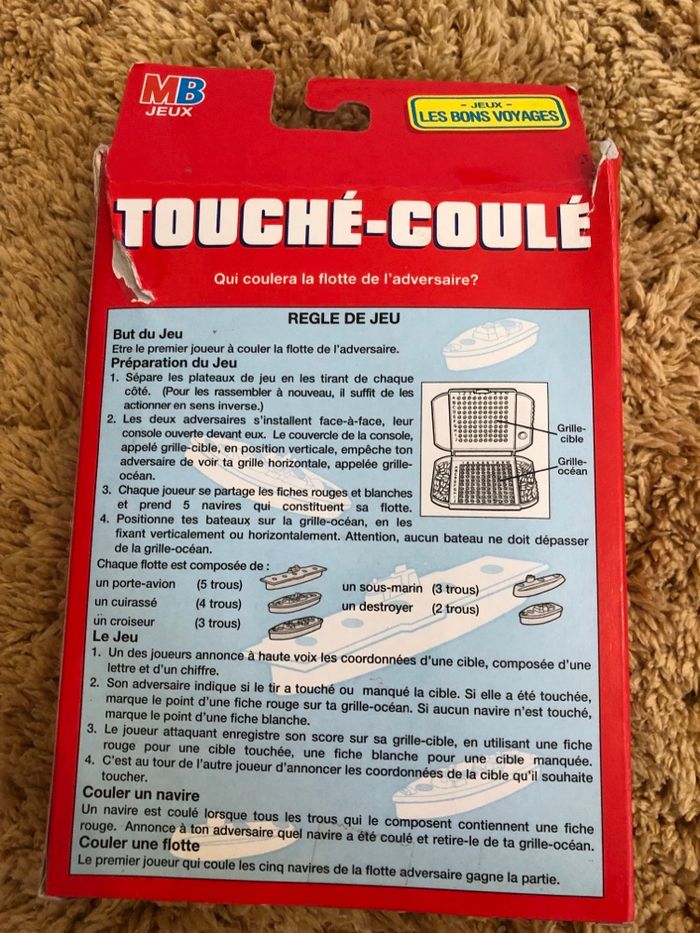 Jeu « touche-coule » de voyage - photo numéro 2