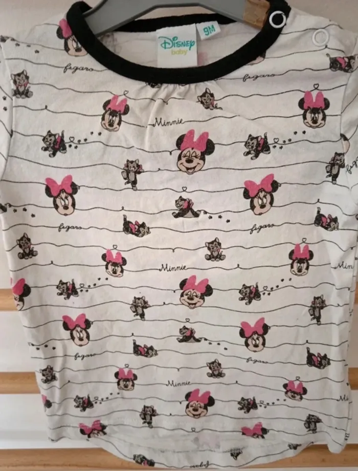 T-shirt manche longue disney baby minnie - photo numéro 2