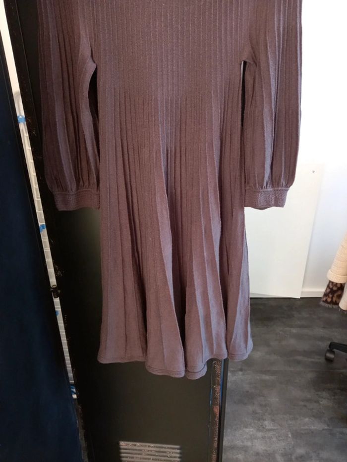 Robe manches 3/4, gris foncé, Comptoir des Cotonniers, Taille 1 - photo numéro 3