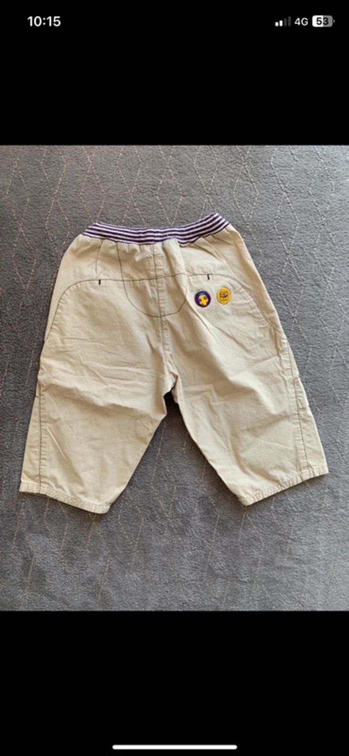 Short jaune garçon taille 6 mois - photo numéro 2