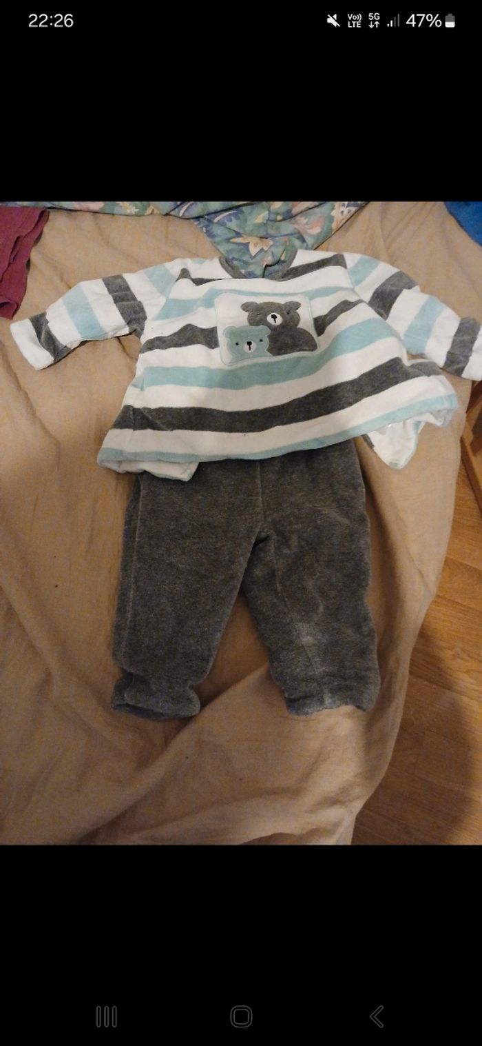 Pyjama velours 3 mois