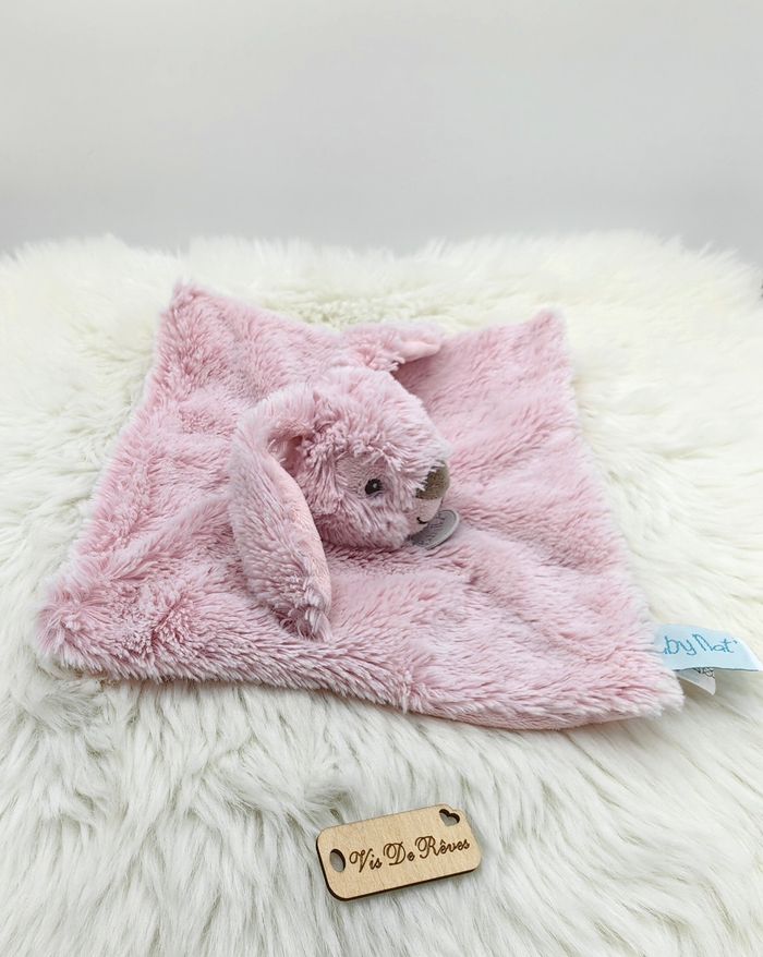 Doudou lapin Guimauve Rose Baby Nat' BN0219 - photo numéro 2