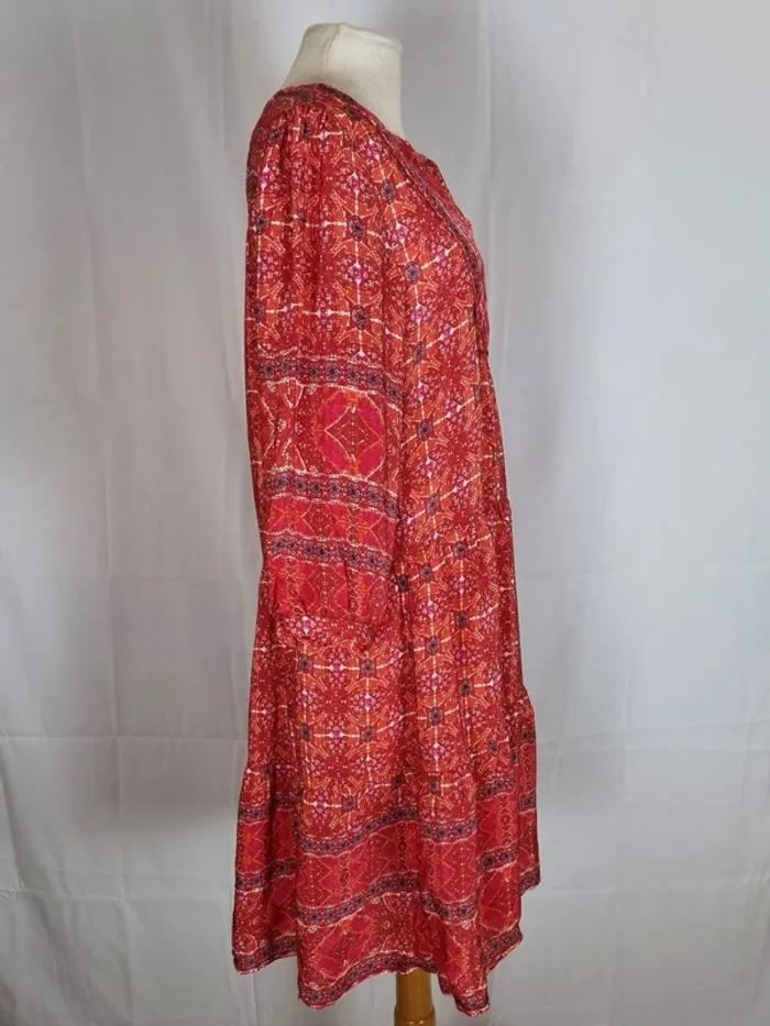 Robe courte Judith Gerard Darel motif ethnique super légère  T36/S  impeccable - photo numéro 4