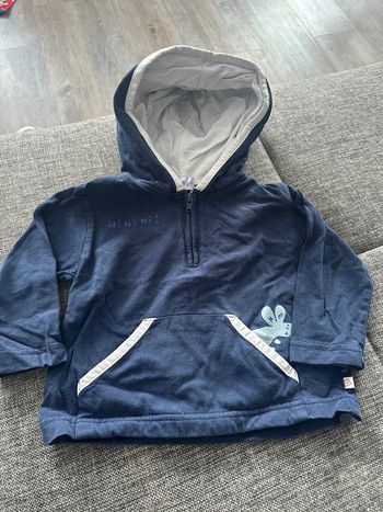 Pull a capuche léger 12 mois