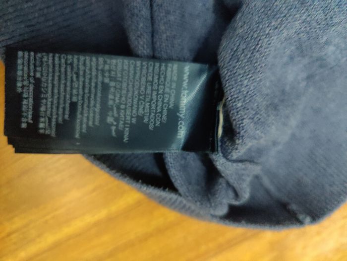 Pull Tommy Hilfiger – Half Zip / ¼ Zip Col Camionneur – Bleu Marine – Taille M – Très bon état - photo numéro 5