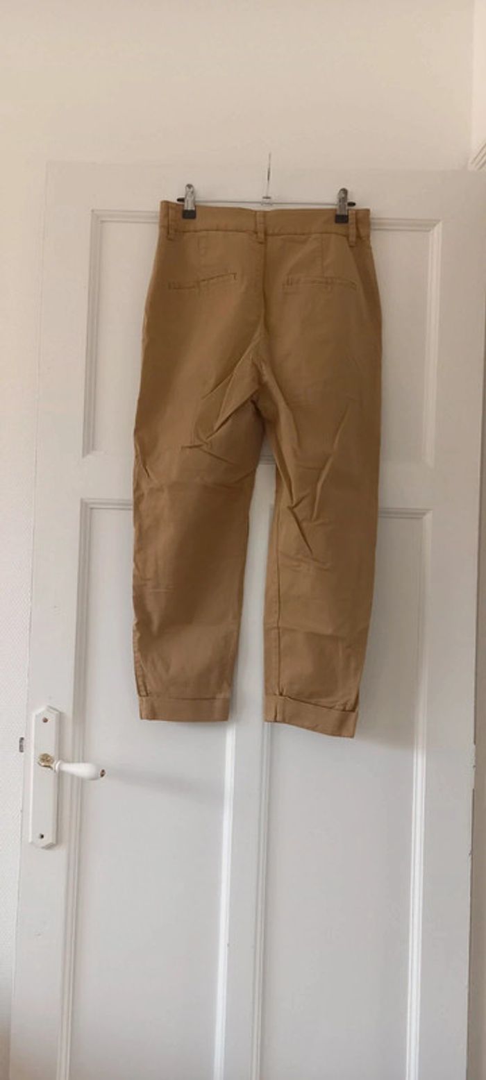 Pantalon droit beige bershka 38 - photo numéro 2