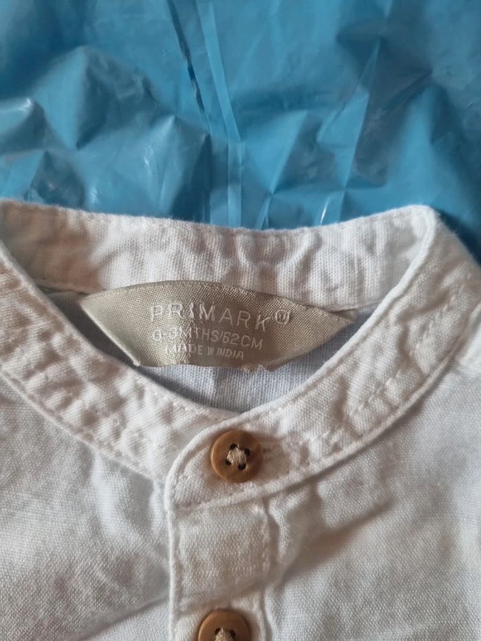 Lot 2 chemises bébé 3 mois Primark – quasi neuves - photo numéro 7