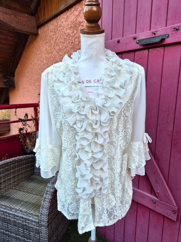 Chemise / Blouse à volants pour femme T. 48 Alexo