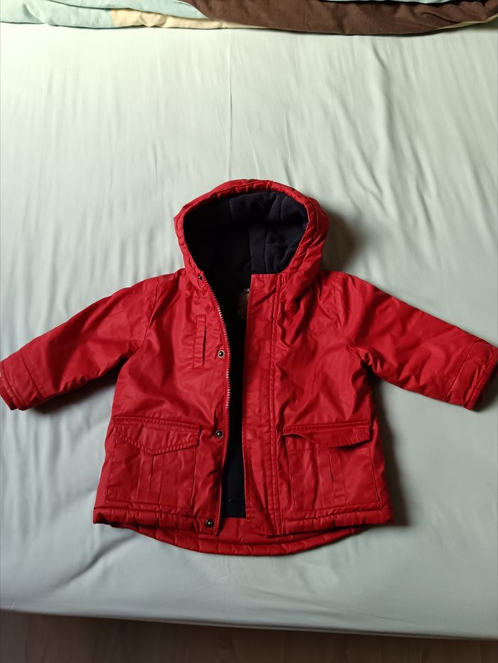 Blouson rouge garçon 12 mois Kimbaloo