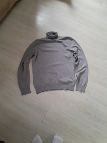 Pull col roulé gris Best mountain