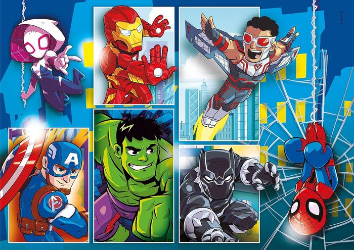 CLEMENTONI PUZZLE MARVEL SUPER HERO SUPERCOLOR 2 X20 PIECES 24768 - photo numéro 2