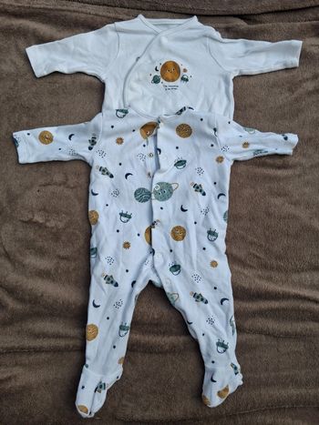 Lot de pyjamas léger 3 mois Tex