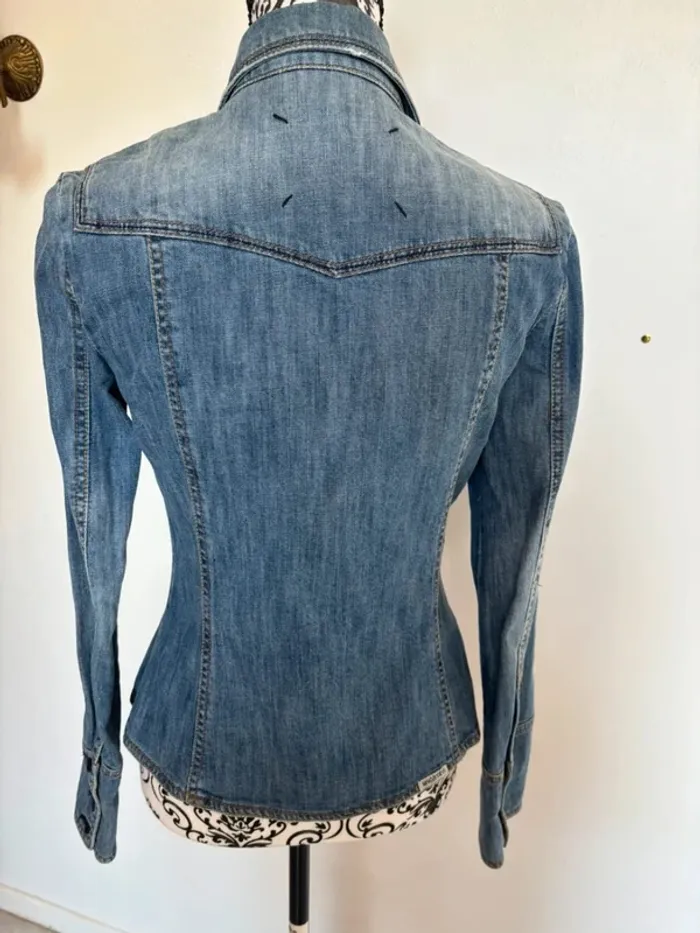 Veste en jeans légère taille S - photo numéro 4
