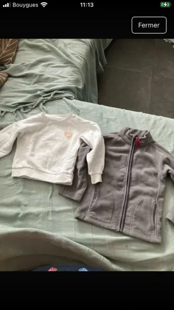 Lot pull et veste polaire