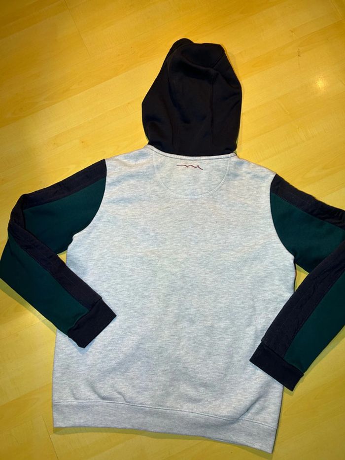 Sweat à capuche zip Teddy Smith noir gris vert - photo numéro 8