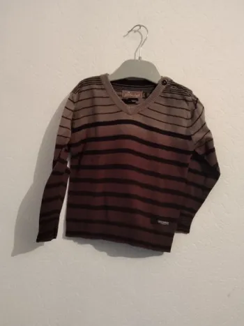 pull rayé Jean Bourget garcon 2 ans 86cm