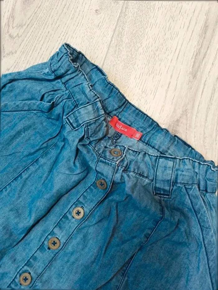 Jupe en jeans a boutons Tisaia Small - photo numéro 2