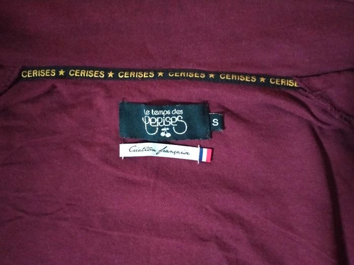 Veste femme bordeaux – Le Temps des Cerises – Taille S/M - photo numéro 14