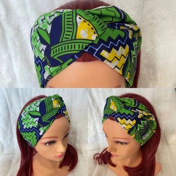 Bandeau cheveux croisé en wax