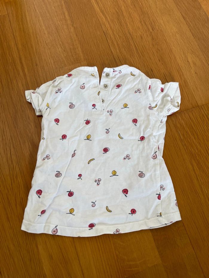 T-shirt La Redoute fille taille 9 mois - photo numéro 2