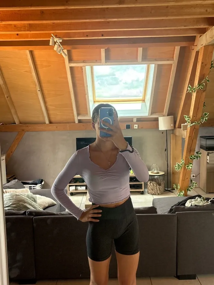 Top à manches longues femme