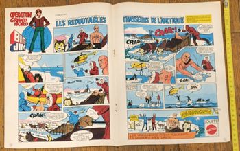 Ancien poster Big Jim 1977 Les redoutables chasseurs de l'Arctique vintage