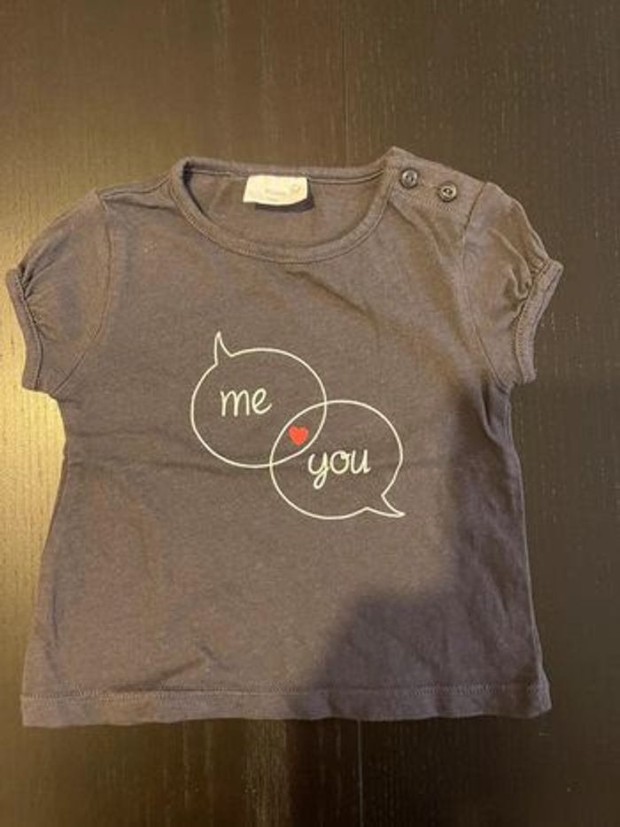 T-shirt manche courte gris foncé