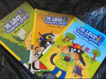 Lot 3 livres histoire mes premières lectures M. Loup toujours prêt ! Apprentissage CP